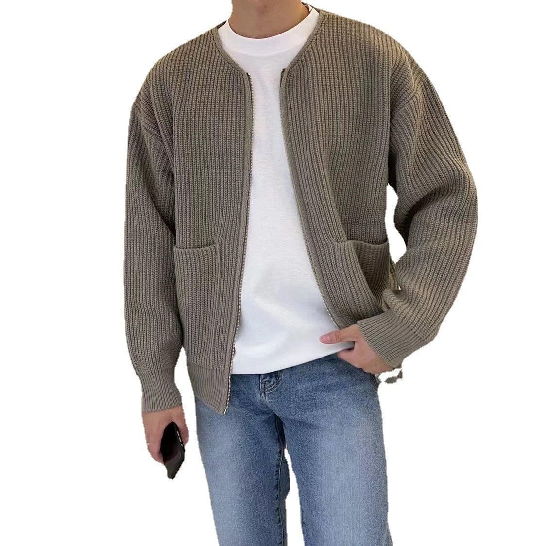 Men’s Knitted Cardigan Sweater