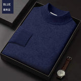 Men High-quality Semi-tall Collar Casual Turtleneck  for winter season