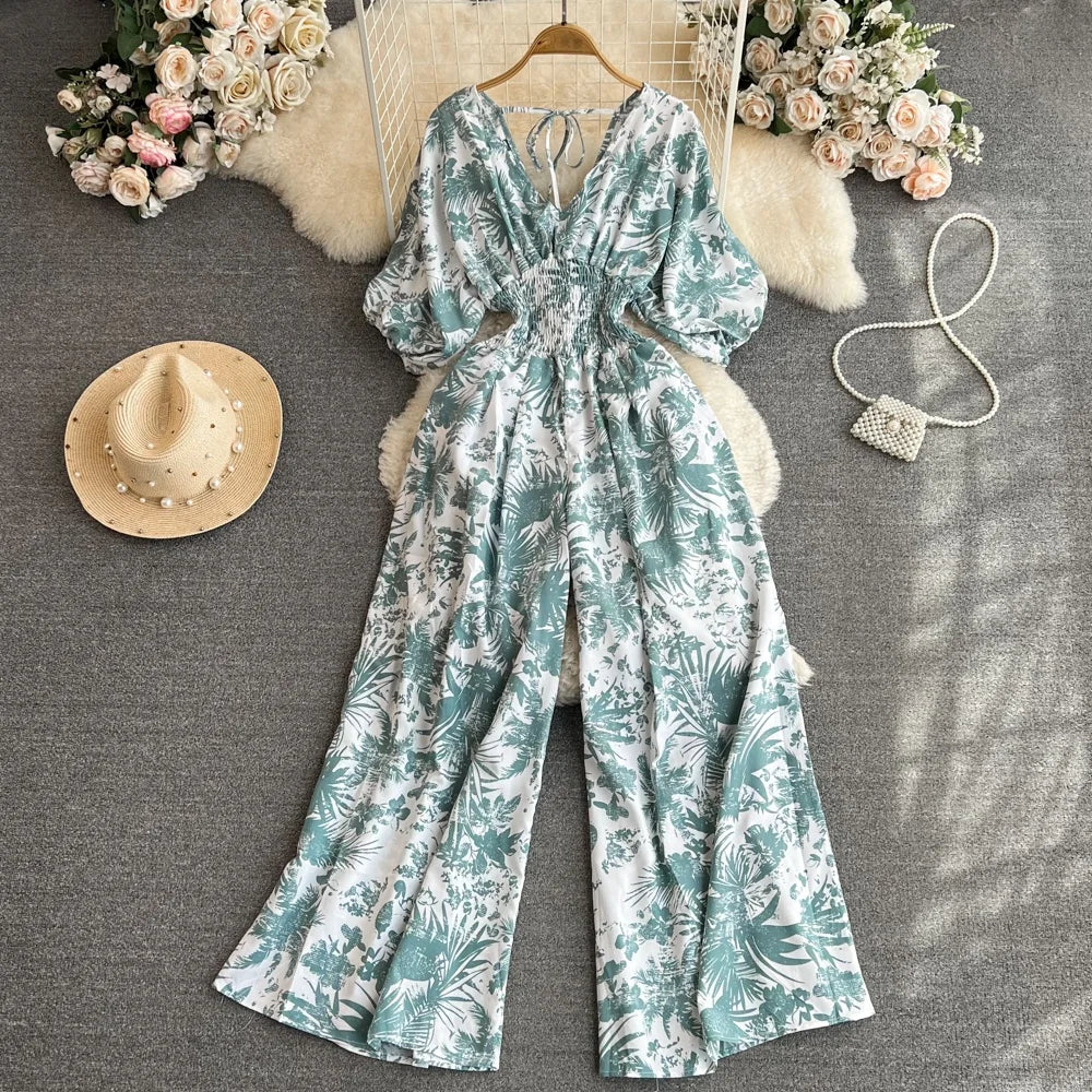 Floral Chiffon Jumpsuit