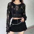 Lightweight Mesh Knit Pullover