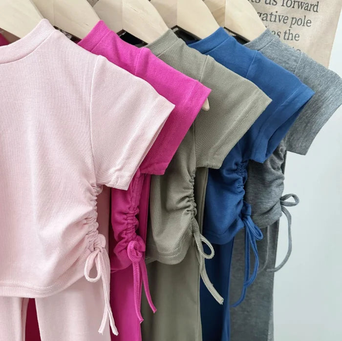 Kids Round Neck Two-Piece Set