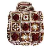 Women’s Handmade Crochet Square Tote Bag