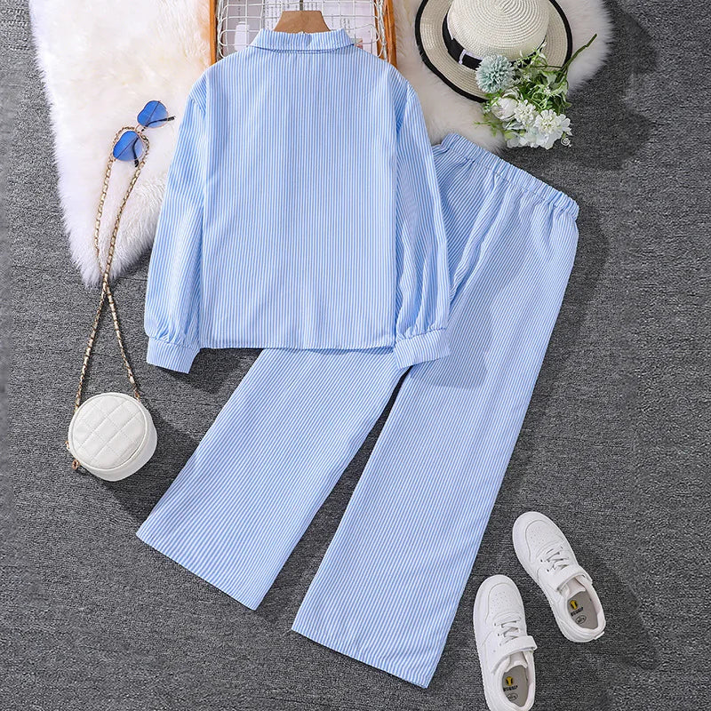 Girls' Striped Clothing Set