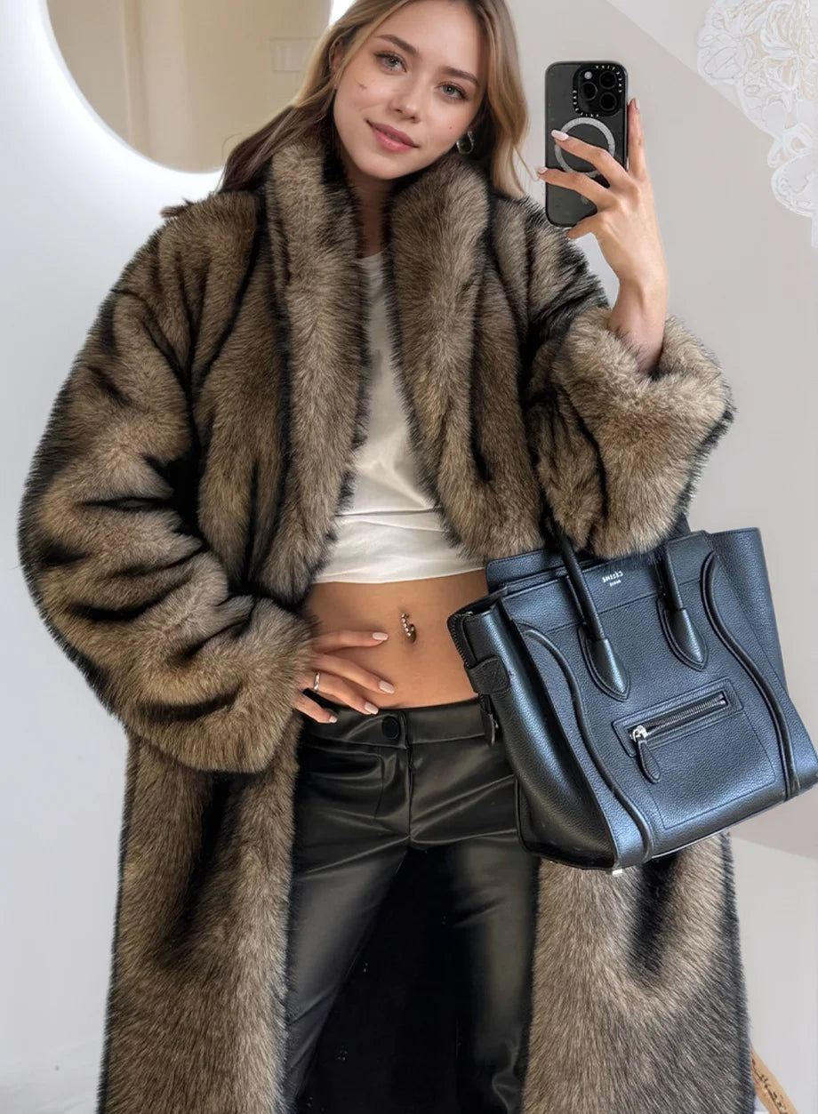 Women’s Eco-Friendly Faux Fur Coat