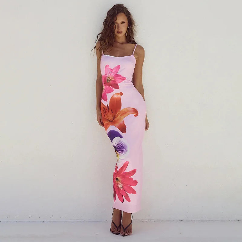 Women's Slim Sleeveless Maxi Dress