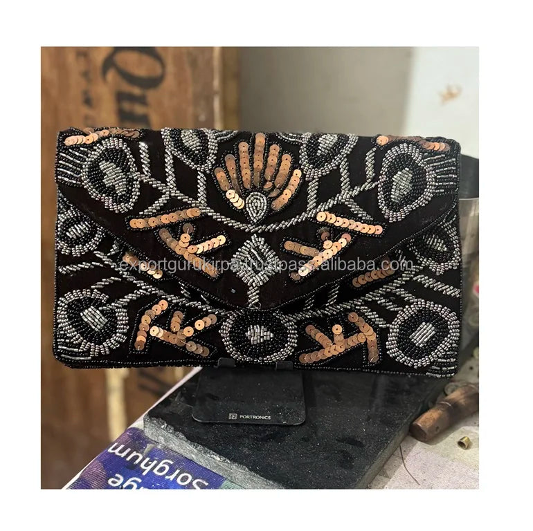 Women’s Bohemian Jacquard Clutch Bag