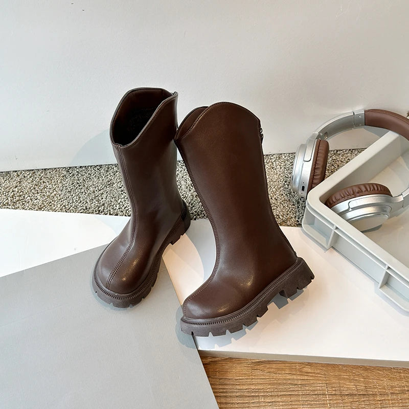 Girls’ High-Quality Knee-High Winter Boots