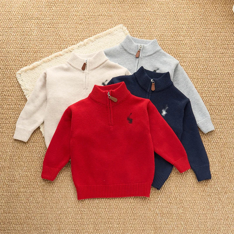 Boys’ Knitted Pullover Sweater