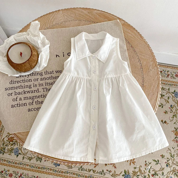 Baby 100% Organic Cotton Sleeveless Dress