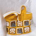 Women’s Handmade Crochet Square Tote Bag