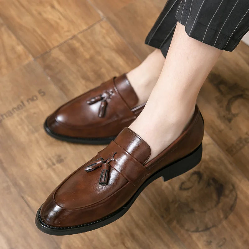 Men's Slip-On Leather Dress Shoes