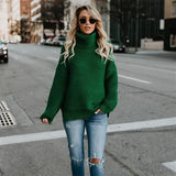 Women’s Long-Sleeve Turtleneck Knit Sweater