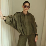 Women Cropped Racing Jackets Coats  for winter season