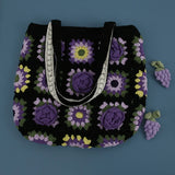 Women’s Handmade Crochet Square Tote Bag