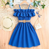 Knee-Length Summer Dress for Girls