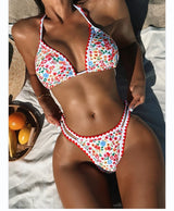 Two-Piece Flower Printing Swimsuit