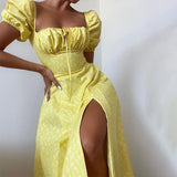 Strap Floral Dress