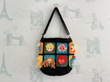 Women’s Handmade Crochet Square Tote Bag