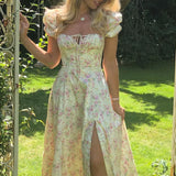 Strap Floral Dress