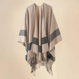 Women’s Boho Open-Front Poncho