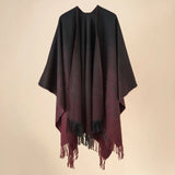 Women’s Boho Open-Front Poncho