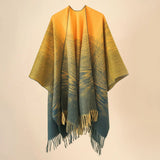 Women’s Boho Open-Front Poncho