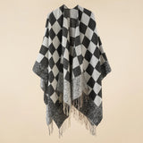 Women’s Boho Open-Front Poncho