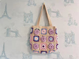 Women’s Handmade Crochet Square Tote Bag