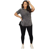 Trendy Casual Solid Color Sports Two-Piece Set