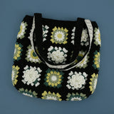 Women’s Handmade Crochet Square Tote Bag