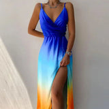 Elegant Sleeveless Ruched Maxi Dress