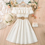 Knee-Length Summer Dress for Girls