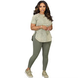 Trendy Casual Solid Color Sports Two-Piece Set