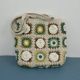 Women’s Handmade Crochet Square Tote Bag