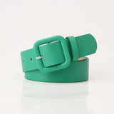 Square Buckle Colorful Belt