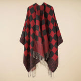 Women’s Boho Open-Front Poncho