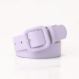 Square Buckle Colorful Belt