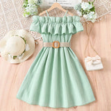 Knee-Length Summer Dress for Girls