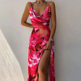 Elegant Sleeveless Ruched Maxi Dress
