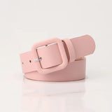 Square Buckle Colorful Belt