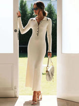 Women’s Long-Sleeve Knit Bodycon Dress