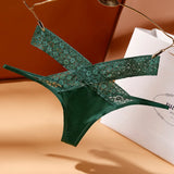 Low-Waisted Ice Silk Seamless Thong