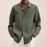 Men’s Long Sleeve Linen Shirt