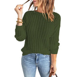 Women’s Crew Neck Long-Sleeve Pullover Sweater