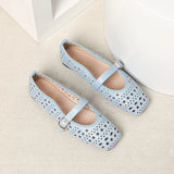 Women’s Retro Square Toe Slip-On Flats
