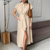 Women’s Linen Cotton Maxi Dress
