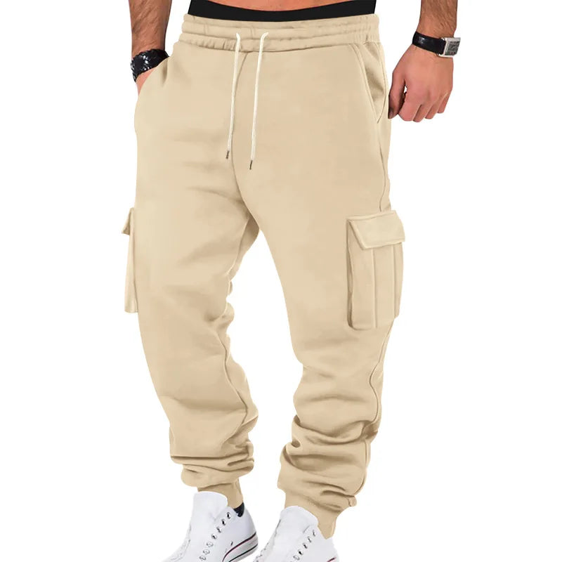 Men's Casual Work Pants with Multiple Pockets for winter season