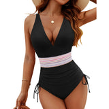 Plus Size Ruffle Strap Design One Piece Swimsuit