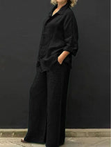 Casual Urban Plus Size Two-Piece Set
