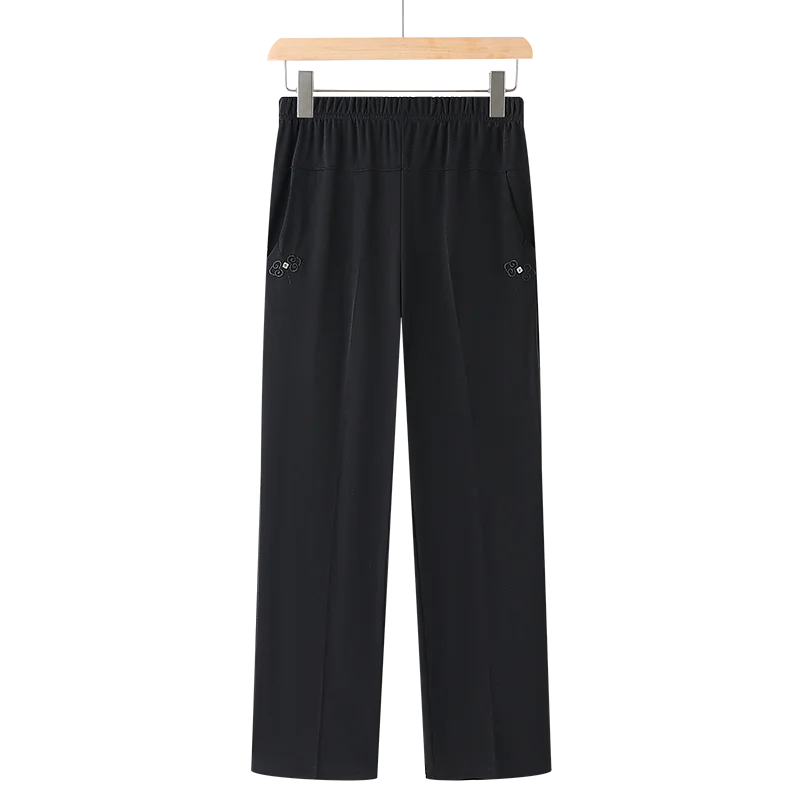Women’s Embroidered Straight-Leg Pants